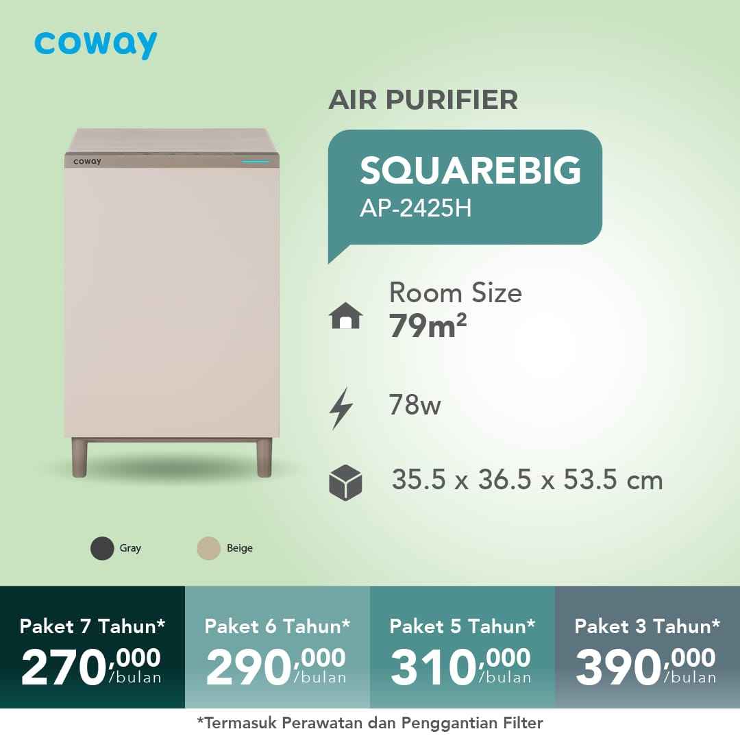 air purifier SQUAREBIG AP-2425H